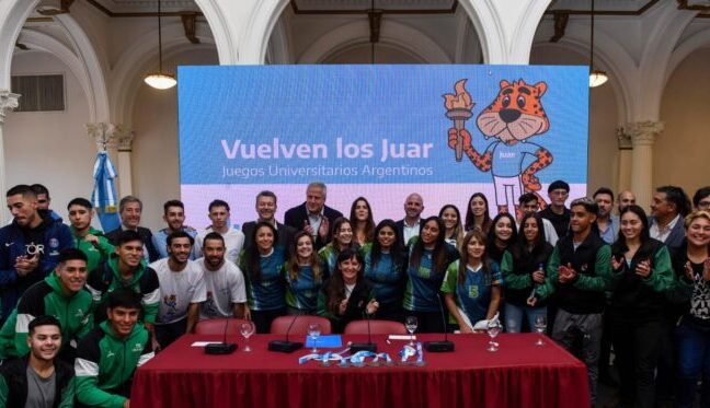 Presentación de los Juegos Universitarios Argentinos